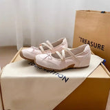 KYLETHOMASW  -  Women's Mary Jane Shoes Exquisite Shallow Chunky Sneakers for Woman Fashion Ballet Casual Shoes Designer Shoes Zapatos De Mujer