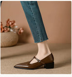 KYLETHOMASW  -  Shoes On Heels Female Footwear Pointed Toe Clogs Platform Shallow Mouth Casual Sneaker Fashion Women's Dress New Creepers S