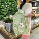 Kylethomasw New Trendy Women Kawaii College Backpack Girl Cute Travel School Bags Lady Student Backpack High Capacity Female Laptop Backpack