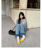 KYLETHOMASW  -  Spring and summer women's ballet flat shoes fashionable work professional leather women's single shoes women's shoes ladies