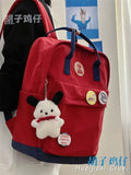 KYLETHOMASW  -  Schoolbag Female High School Students Retro Contrast College Style School Junior Students Casaul Laptop Backpack Girls