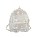 KYLETHOMASW  -  Large Capacity LED Lights Schoolbag Adjustable Straps Waterproof PVC Transparent Backpack Visible Multi-functional