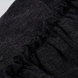 KYLETHOMASW  -  Sweet Slight Strech Solid  Low Waist All Match Folds Short Edible Tree Fungus Knitted Skirts