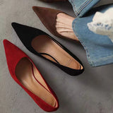 KYLETHOMASW  -  Autumn Simple Elegant 5cm High Heels Stiletto Womens Shoes Pointed Toe Black Etiquette Professional Single Shoes Wedding Shoes 1