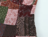 KYLETHOMASW  -  Vintage Patchwork Print Holiday Summer Sling Mini Dress Women Sexy V Neck A-line Holiday Sundress Female Vestidos