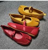 KYLETHOMASW  -  Fashion Split toe Faux suede Patchwork Women Tabi Ballet Flats Spring Autumn Mary Janes Walking Loafers Casual Girls Dance Shoes