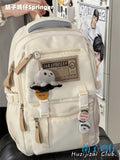 KYLETHOMASW  -  Schoolbag Female College Students Retro Simple Computer Backpack Junior High School Student Large-capacity Travel Backpack Male