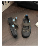 KYLETHOMASW  -  Women's Retro Style Shallow Mouth Casual Mary Jane Autumn New Fashion Versatile Comfortable Thick Soled Sports Single Shoes
