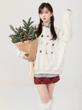 Kylethomasw Snowman Graphic Print Hoodie Christmas Kawaii Oversized Women's Sweatshirts Long Sleeve Cutecore Winter Clothes New