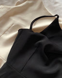 KYLETHOMASW  -  Elegant White Midi Dress Women Vintage Party Prom Spaghetti Strap Black Dresses Korean Formal Occasion Bodycon Vestidos