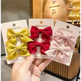 Kylethomasw 2Pcs Bow Hairpin Girls Elegant Flower Hair Clips Women Hairpin Korean Version Cute Hairpin Hair Accessories