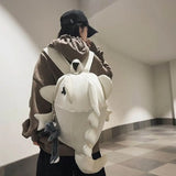 KYLETHOMASW  -  Waterproof Trendy Shark Backpack Large Capacity Casual Travel Laptop Bag Nylon ins College Students Schoolbag Outdoor