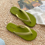 KYLETHOMASW  -  Summer Candy Color Women Slipper Fashion Slip On Ladies Casual Flip Flop Shoes Soft Flat Heel Outdoor Beach Slide New Woman