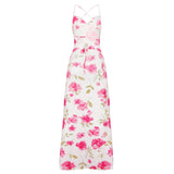 KYLETHOMASW  -  Vacation Floral Printed Slip Dress Elegant Women Spring Summer Backless Dress Beach Holiday Date Outfit Valentine's Day