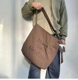 KYLETHOMASW  -  Men and Women Streetwear Travel Crossbody Bags Korean Letter Embroidery Y2k Handbags Trendy Casual All Match Shoulder Bag Women