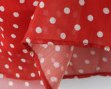 KYLETHOMASW  -  Holiday Summer Dresses Women Ruffle O Neck Sleeveless A-line Midi Polka Dot Red Dress Spaghetti Straps Robe
