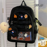 KYLETHOMASW  -  Japanese Harajuku antique girl bag female Korean all-match chic large-capacity backpack high school students backpacks