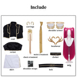 KYLETHOMASW  -  Black Golden Rumi Zoey Mira Cosplay , Costume Wig Women Suit Halloween Party Role Playing Outfit