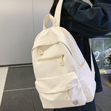 Kylethomasw New Simple Design Woman Backpack School Bag For Teenage Girls Boys Casual Travel Rucksack College Students