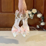 KYLETHOMASW  -  Women's Summer Sandals Y2K Heels Lolita White Women's Shoes Mary Jane Shoes Luxury Shoes Woman Designer Weddings Bridal Shoes