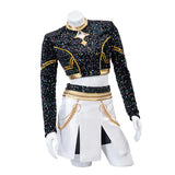 KYLETHOMASW  -  Zoey Cosplay Costume Wig Shoes Black Coat Singing Suit Song-Promotion Costume Women Halloween Party Role Playing Outfit