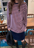 KYLETHOMASW  -  Harajuku Striped T Shirts Women Streetwear Embroidery Patchwork Tops Fashion Korean Long Sleeve Tees Autumn Casual Clothes New