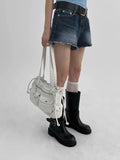 KYLETHOMASW  -  New Retro Street Soft Leather Motorcycle Bags Large Capacity Portable Shoulder Bag Female Drawstring Tote Bag