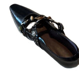 KYLETHOMASW  -  Women Genuine Leather Flat Shoes Square Toe Mary Jane Style Women Shoes Bead Decoration Comfortable Women Loafers Shoes New