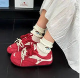 KYLETHOMASW  -  Casual Sneakers Women's Soft Soled Mesh Sneakers Lightweight Breathable Casual Shoes Ins Trendy Color Block Japanese Style