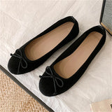 KYLETHOMASW  -  Spring Summer Butterfly-kont Round Toe Woman Pumps Sandals Fashion Flat Heels Shoes Casual Dress Zapatos De Mujer