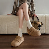 KYLETHOMASW  -  Platform Retro Women Winter New Versatile Round Head Comfortable Warm Sneakers