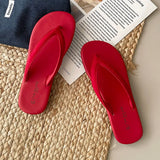 KYLETHOMASW  -  Summer Candy Color Women Slipper Fashion Slip On Ladies Casual Flip Flop Shoes Soft Flat Heel Outdoor Beach Slide New Woman