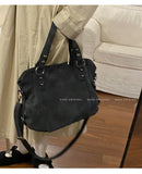 Kylethomasw  Vintage Casual Tote Bags Women Y2k Grunge Fairy Core Large Capacity Handbags Ladies Retro Harajuku Designer Luxury Bag