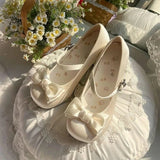 KYLETHOMASW  -  Original Lolita Style Leather Shoes for Women Spring and Autumn Mary Janes Round Head Sweet Cute Elegant Casual Lady Pupms