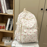 KYLETHOMASW  -  Floral Print Mochilas Mujer High Capacity Mochila Student Bag Japan College Style Bolsas Commuter Backpack Bags for Woman