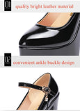 KYLETHOMASW  -  15cm Small Size 32-43 Sexy Extreme Block High Heels Shoes for Dress Model Party Wedding Shallow Thick Bottom Platform Pumps