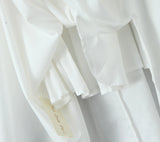 KYLETHOMASW  -  Sexy Bra Chest With Wire Corset Style Low Waist Spliced Ruched Pleated Swing Slit Long Midi Dress Women Bodycon Sling Robe White