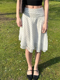 KYLETHOMASW  -  Sweet Elegant Women Straight Skirts Simple Fashion Polka Dot Prints Gentle Office Lady Skirts