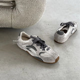 KYLETHOMASW  -  Women's Sports Shoes  Breathable Soft-Soled Forrest Gump Shoes  2025 New Genuine Leather Dad Shoes German Training Shoes