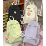 KYLETHOMASW  -  New Waterproof Nylon Women Backpack Solid Color Casual Backpacks for Teenagers Girl Women Large Capacity Ladies Schoolbag