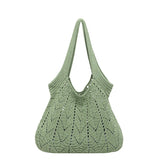 KYLETHOMASW  -  Women's Knitted Hollow Tote Bag Fresh Casual Aesthetic Daily Travel Shoulder Hobo Bag New Soft Fashion Simple Handbags