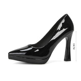 KYLETHOMASW  -  High Heels Women's Spring Autumn Waterproof Table High Heel Pumps Women's Pointed Toes Thin Heels Bridesmaid Work Shoes Women