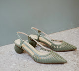 KYLETHOMASW  -  new spring summer women sandals natural leather plus size 22-25cm microfiber+sheepskin+pigskin pointed toe women shoes