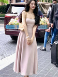 KYLETHOMASW  -  Summer Elegant Evening Party Midi Dresses Women Vintage Sleeveless Y2K Mini Birthday Dress Casual Korean A-line Vestidos