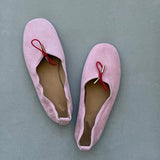 KYLETHOMASW  -  Sweet Bow Ballet Flats Shoes Round Toe Suede Flat Loafers Ladies Soft Comfortable Slip‑on Ballerina Shoes Casual Dress Footwear
