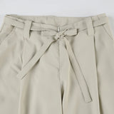 KYLETHOMASW  -  Women's Y2K Streetwear Lace-Up Baggy Pants Low Rise Straight Leg Casual Trousers Korean Fashion All-Match Basic Pants