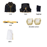 KYLETHOMASW  -  Mira Cosplay Costume Wig Shoes Black Coat Singing Suit Song-Promotion Costume Women Halloween Party Role Playing Outfit