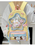KYLETHOMASW  -  High Capacity School Backpack for Elementary Girls Cute Japanese Ins Style Double Shoulder Bag Breathable Nylon Urban Minimalist
