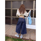KYLETHOMASW  -  Women Y2k Blue Jeans Harajuku American Baggy Denim Trouser Vintage Gothic Oversize Jean Pants Japanese 2000s Clothes 2026