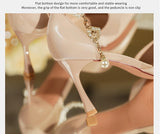 KYLETHOMASW  -  Sharp Pointed High Heels Women New French Style Single Shoe Sandals Women Paired with A Skirt Thin Heeled Pumps Women Shoes